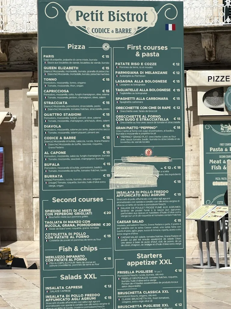 Menu_Codice a barre - Bistrot Pizzeria_Ostuni_image_1
