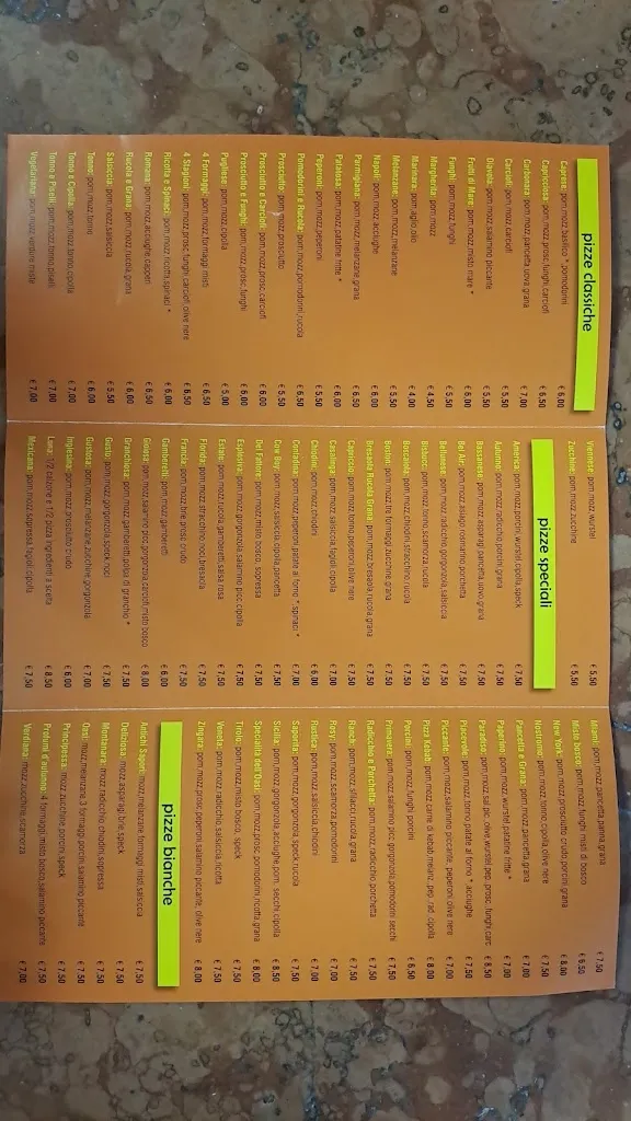 Menu_Pizzeria Oasi Di Tiso Grazia_Campodarsego_image_1