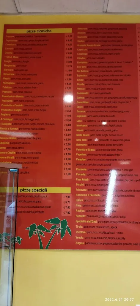 Menu_Pizzeria Oasi Di Tiso Grazia_Campodarsego_image_4