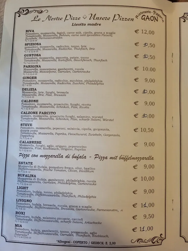 Menu_Pizzeria Ristorante Gaon_Caprino Veronese_image_2