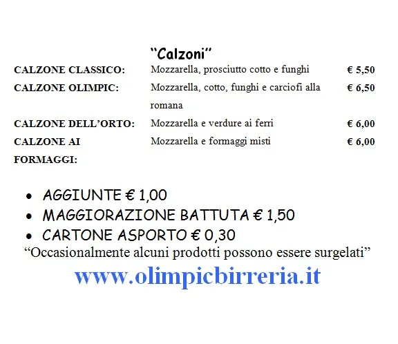 Menu_Olimpic Pizzeria_Caniezza_image_2