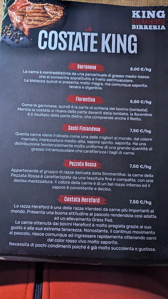 Menu_Birreria KING Steakhouse Pederobba_Caniezza_image_1