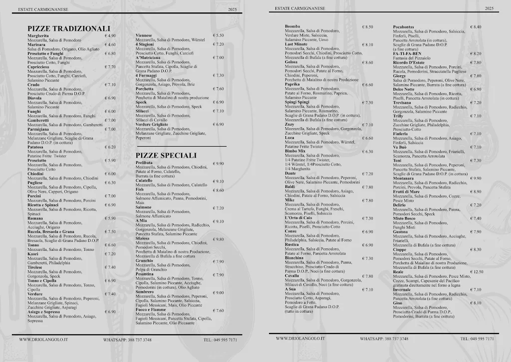 Menu_Drio L'angolo - Pizzeria & Friggitoria D'Asporto_Carmignano di Brenta_image_1