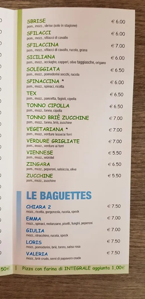 Menu_Casa Pizza Di Ferro Giancarlo & C._Carrara San Giorgio_immagine_2