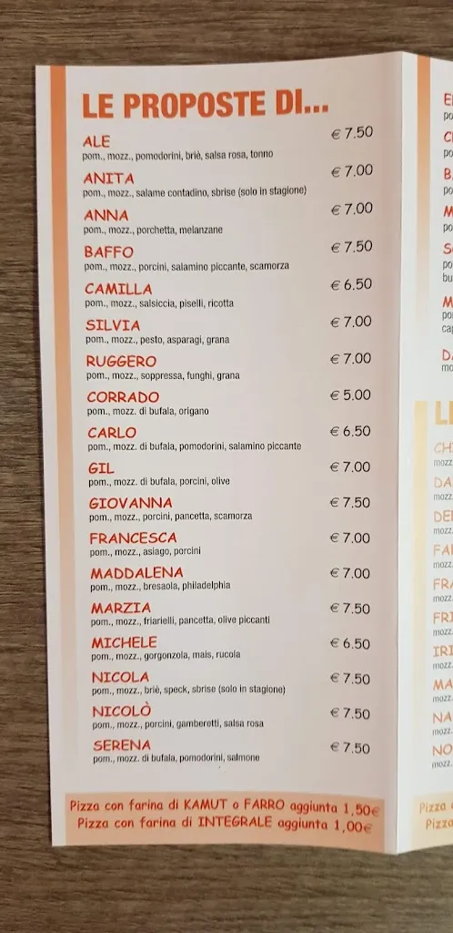 Menu_Casa Pizza Di Ferro Giancarlo & C._Carrara San Giorgio_immagine_4