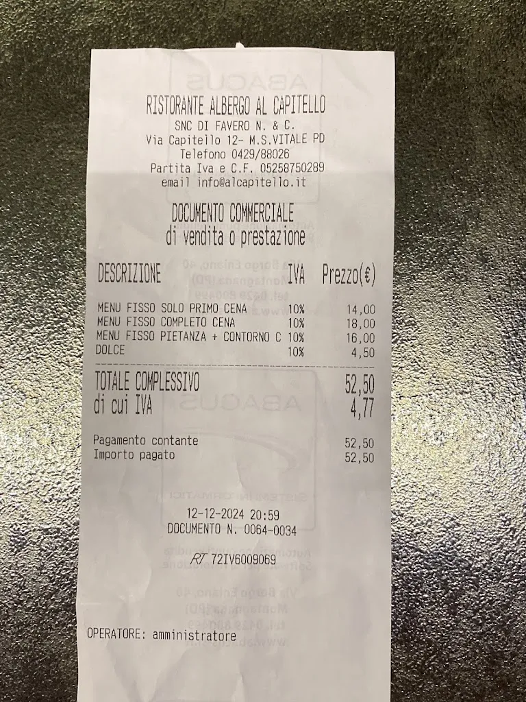 Matteo Bruschetta_Ristorante Albergo Al Capitello_Casale di Scodosia_review