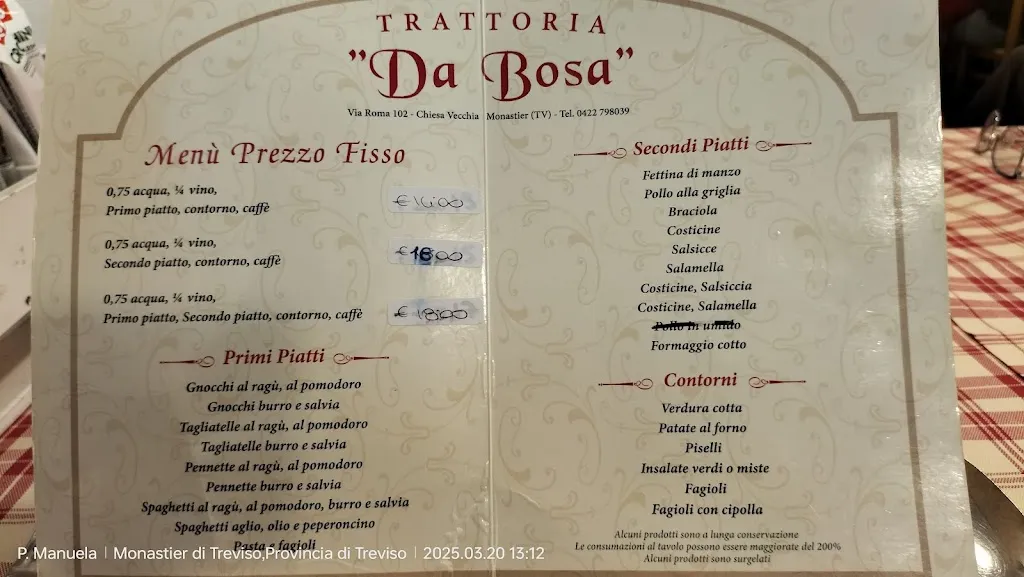 Menu_Trattoria Da Bosa_Candelù_image_1