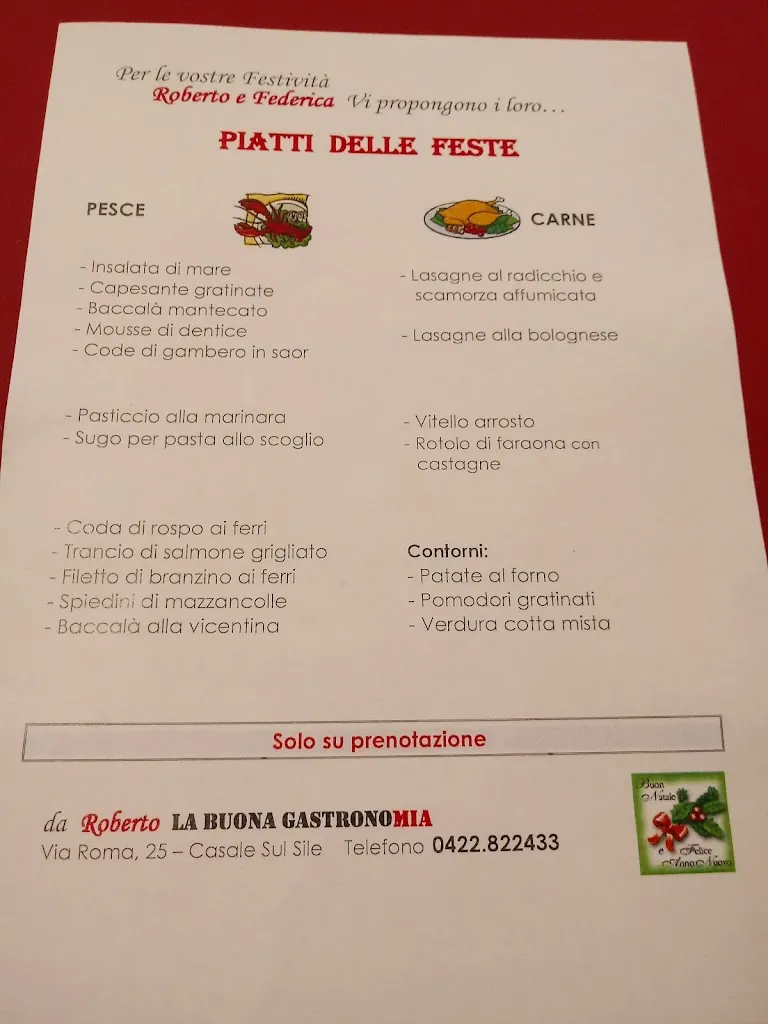 Menü_Da Roberto La Buona Gastronomia di Vecchiato Roberto_Casale sul Sile_Bild_4