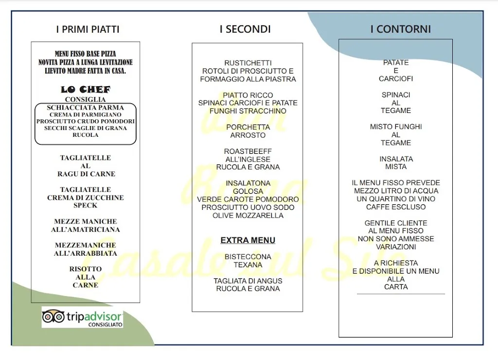 Menu_Bar Roma Pinsa e sapori. Pinse pizze hamburger club sandwich_Casale sul Sile_immagine_1