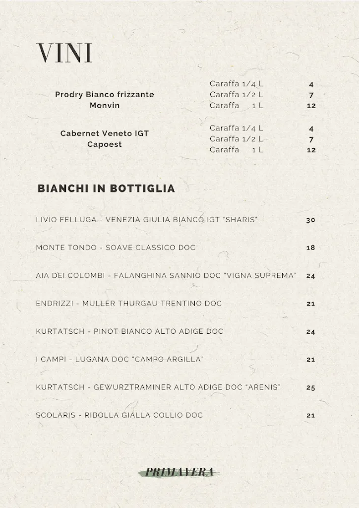Menu_Pizzeria Ristorante Primavera_Casier_image_2