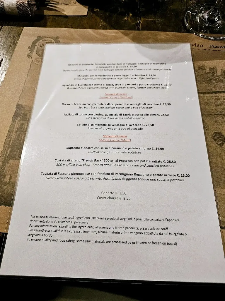 Menu_Hostaria Antica Contrada delle Due Torri Treviso_Casier_image_4