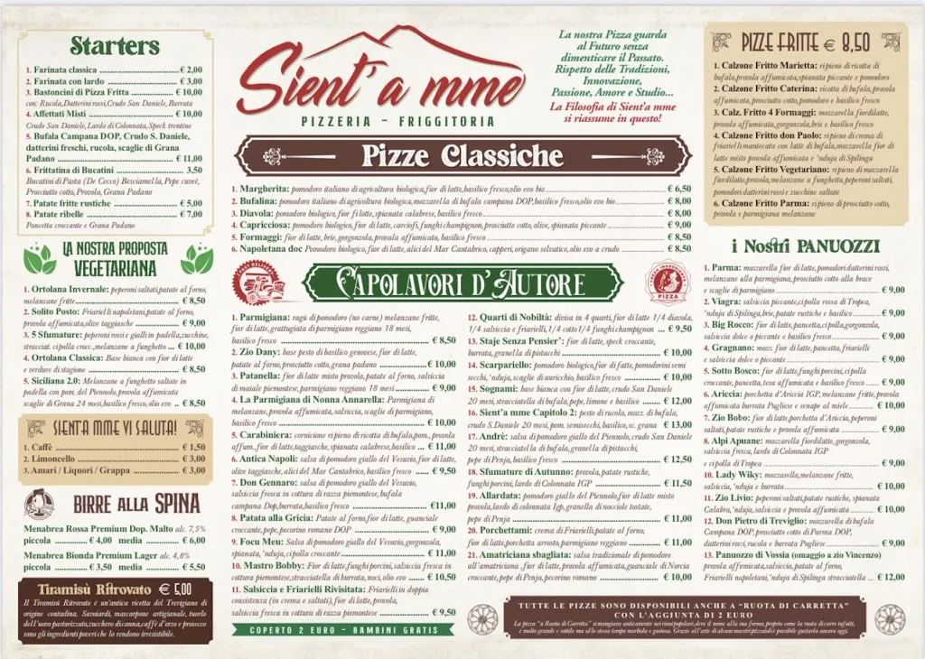 Menu_Pizzeria Sient’a mme Caselle Torinese_Caselle_image_1