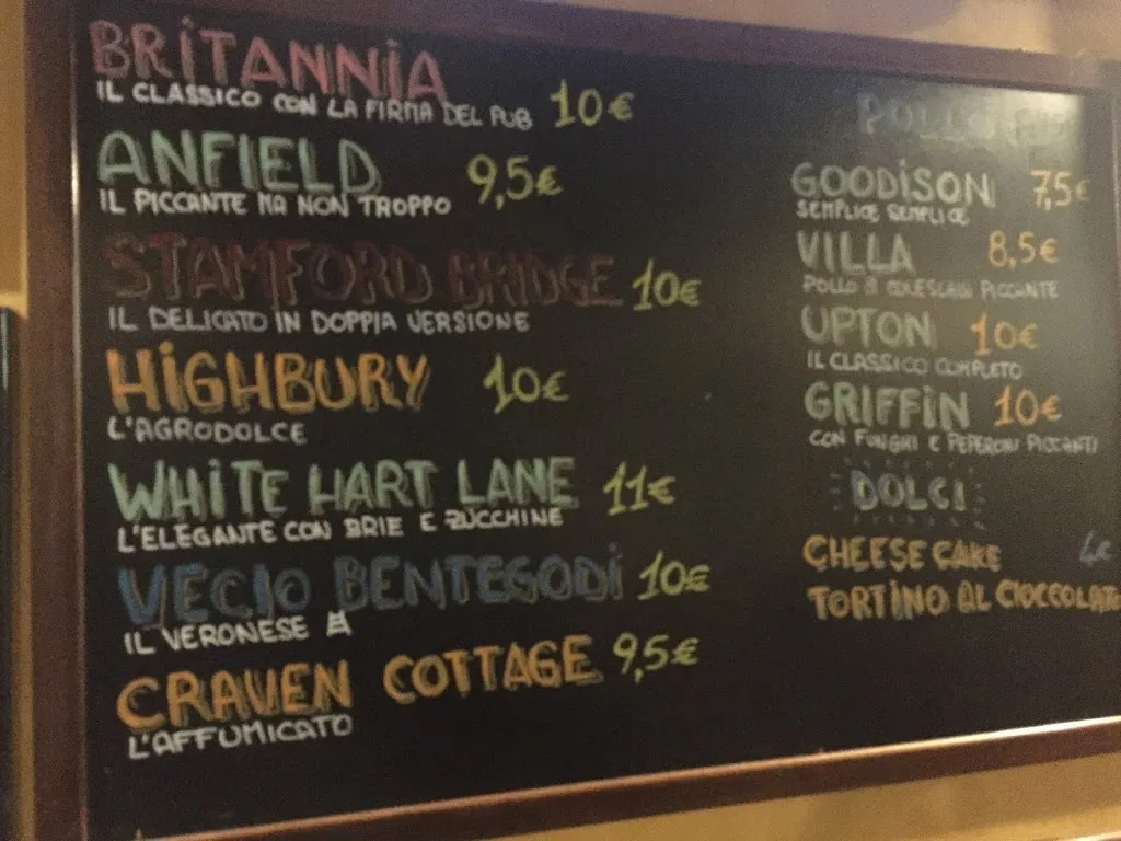 Menu_The Bench Pub_Cavalcaselle_image_4