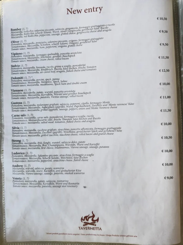 Menu_Tavernetta Ristorante Pizzeria & Albergo_Cavalcaselle_image_1