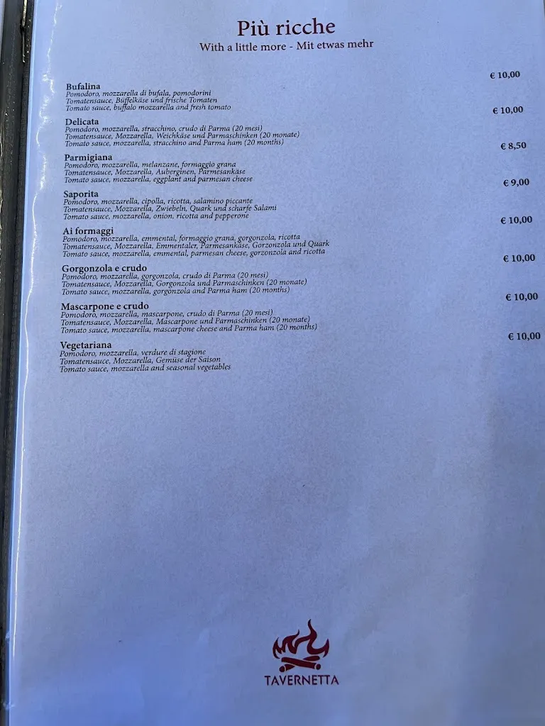 Menu_Tavernetta Ristorante Pizzeria & Albergo_Cavalcaselle_image_4