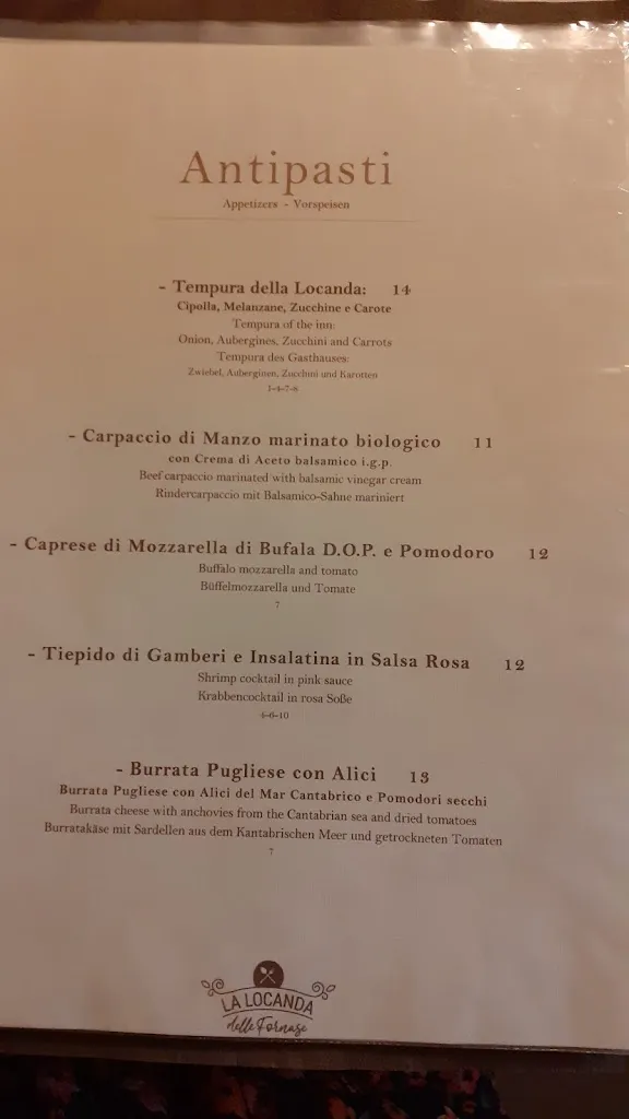 Menu_La locanda delle Fornase_Cavalcaselle_image_1
