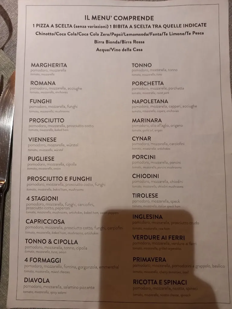 Menu_Galeone d'Oro Pizzeria Ristorante_Castelfranco Veneto_immagine_1