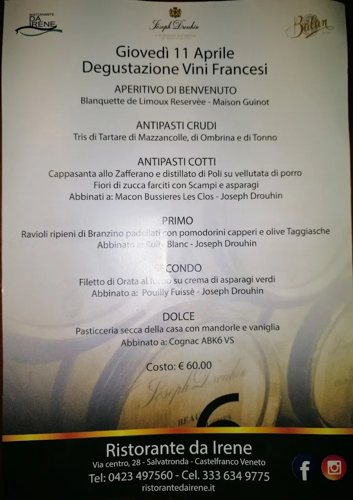Menu_Ristorante da Irene_Castelfranco Veneto_immagine_4