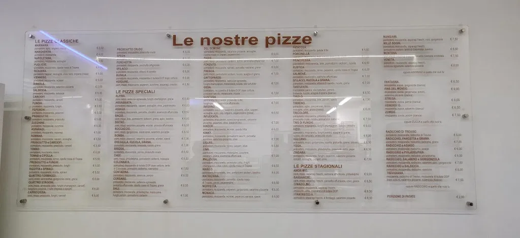 Pizzeria da Luca Salvarosa Pizze Per Asporto e consegna a domicilio restaurant in Castelfranco Veneto