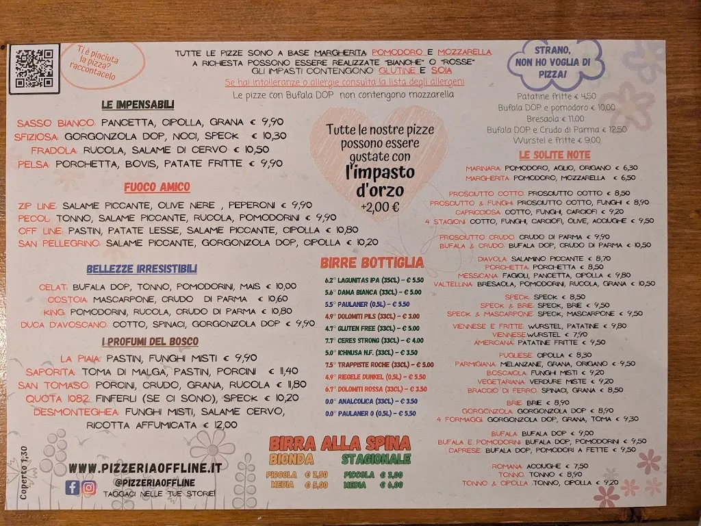 Menu_Pizzeria Off Line_Celat-San Tomaso Agordino_image_1
