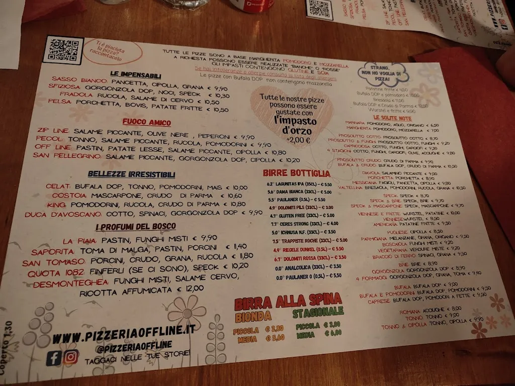 Menu_Pizzeria Off Line_Celat-San Tomaso Agordino_image_3