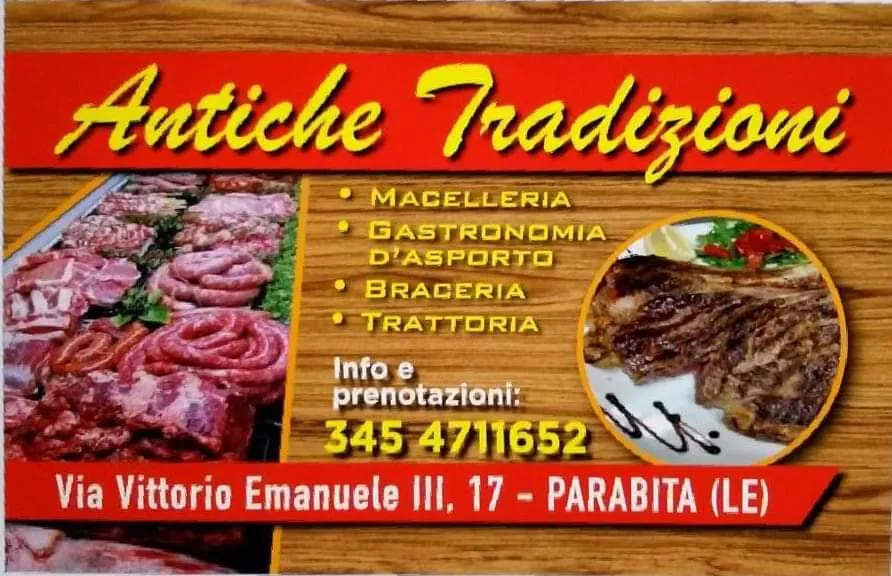 Menü_Antiche Tradizioni Ristorante Braceria_Parabita_Bild_1