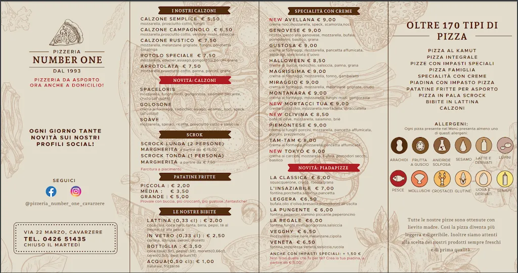 Menu_Pizzeria Number One_Cavarzere_image_2