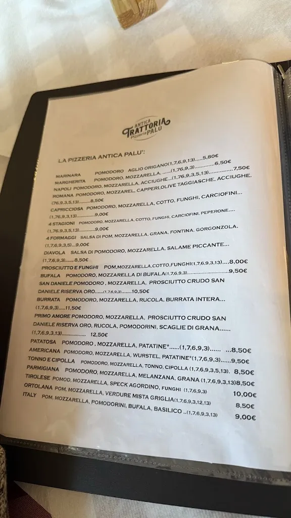 Menu_Antica Trattoria Pizzeria PALU’_Cencenighe Agordino_image_2