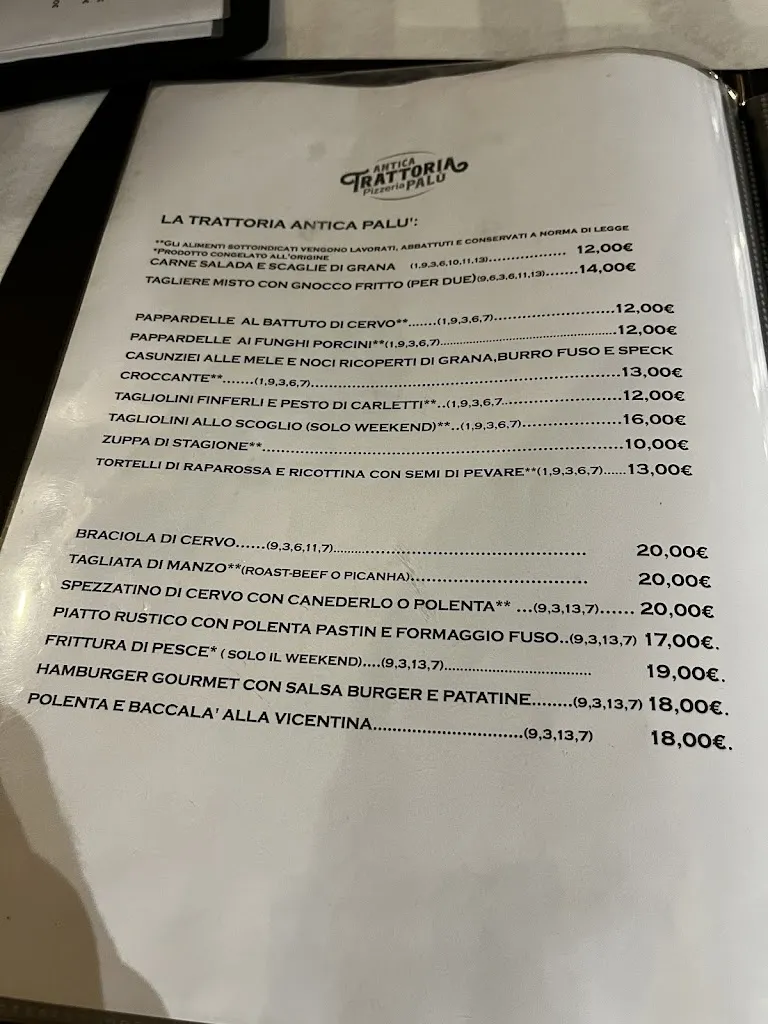 Menu_Antica Trattoria Pizzeria PALU’_Cencenighe Agordino_image_3