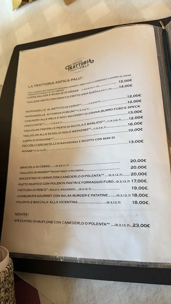 Menu_Antica Trattoria Pizzeria PALU’_Cencenighe Agordino_image_4