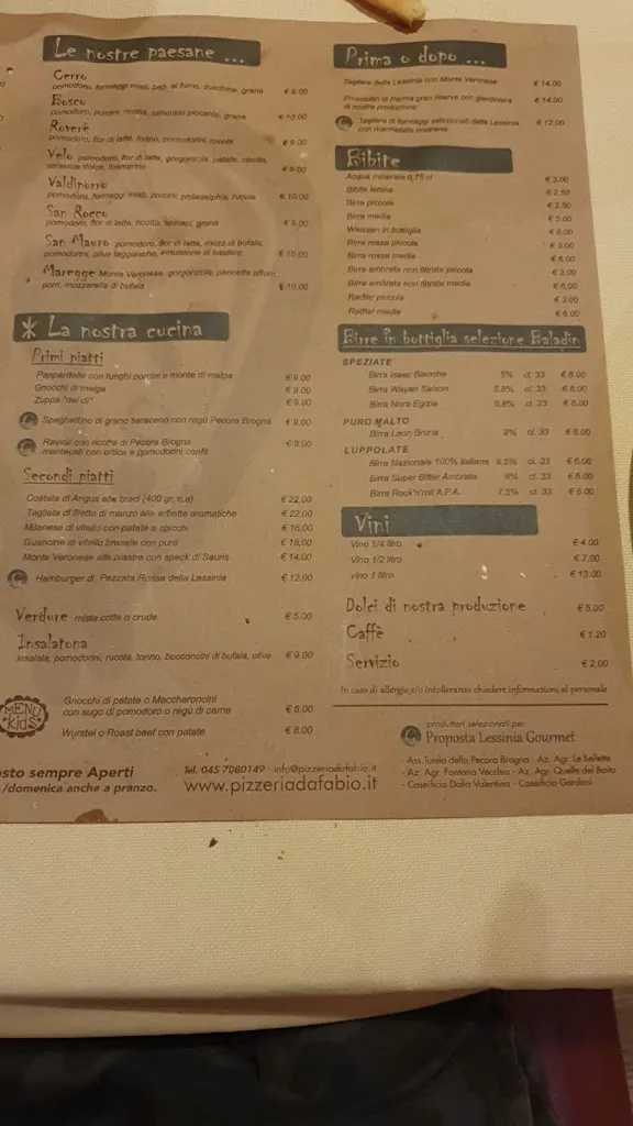 Menu_Ristorante Pizzeria Da Fabio_Cerro Veronese_image_2