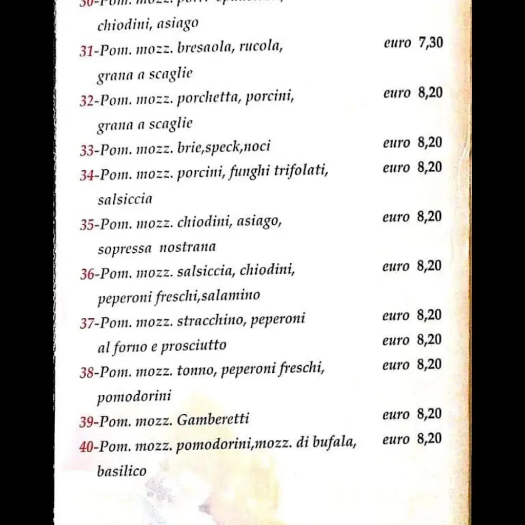 Menu_La Vecia Osteria - Pizzeria Trattoria Bruschetteria_Cereda-Cozza Cornedo_image_2