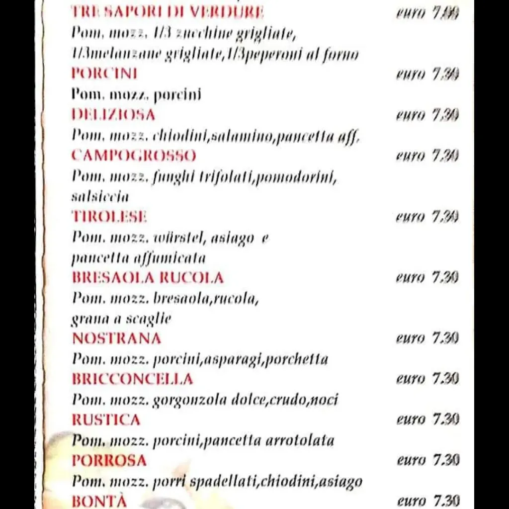 Menu_La Vecia Osteria - Pizzeria Trattoria Bruschetteria_Cereda-Cozza Cornedo_image_4