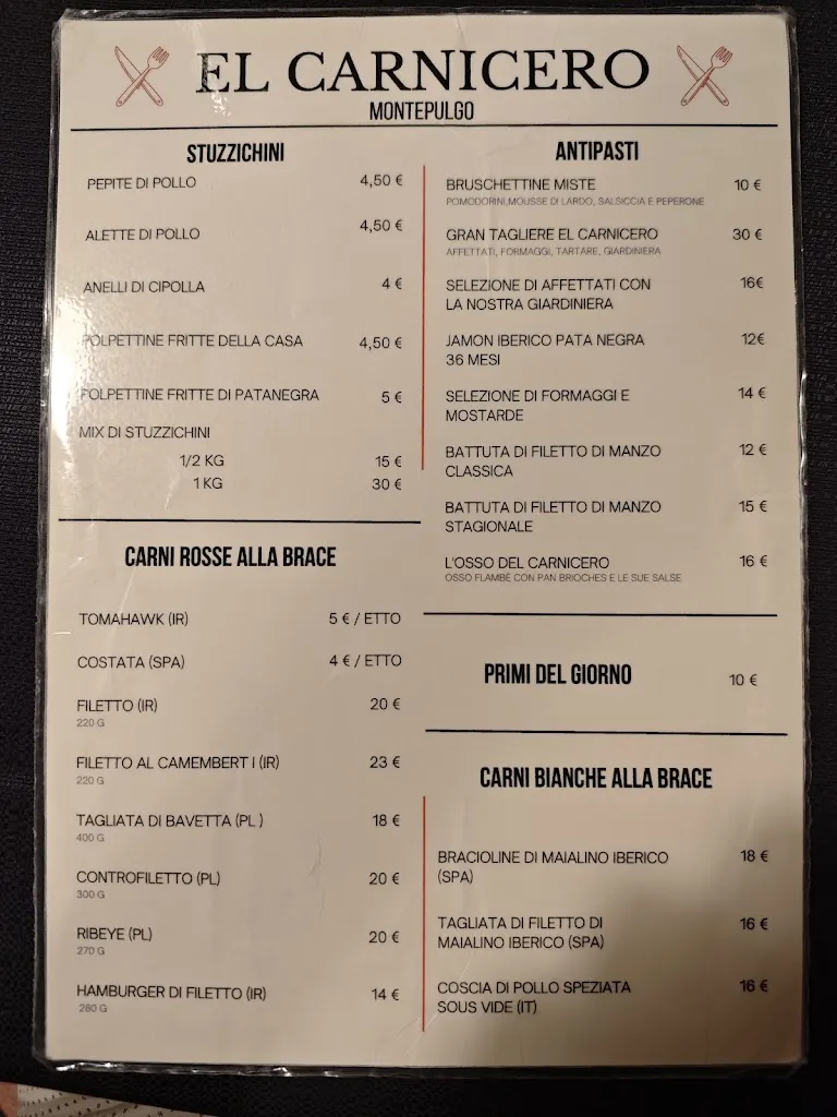 Menü_El Carnicero_Cereda-Cozza Cornedo_Bild_2