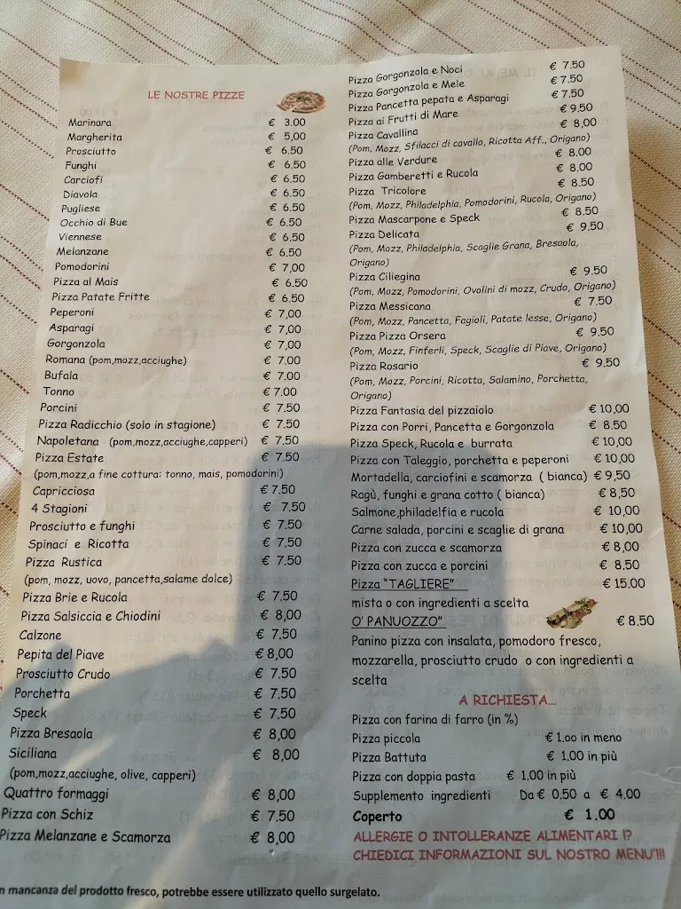 Menu_Pizzeria da Rosario Ristorante Bar Locazione Turistica_Cesiomaggiore_image_4