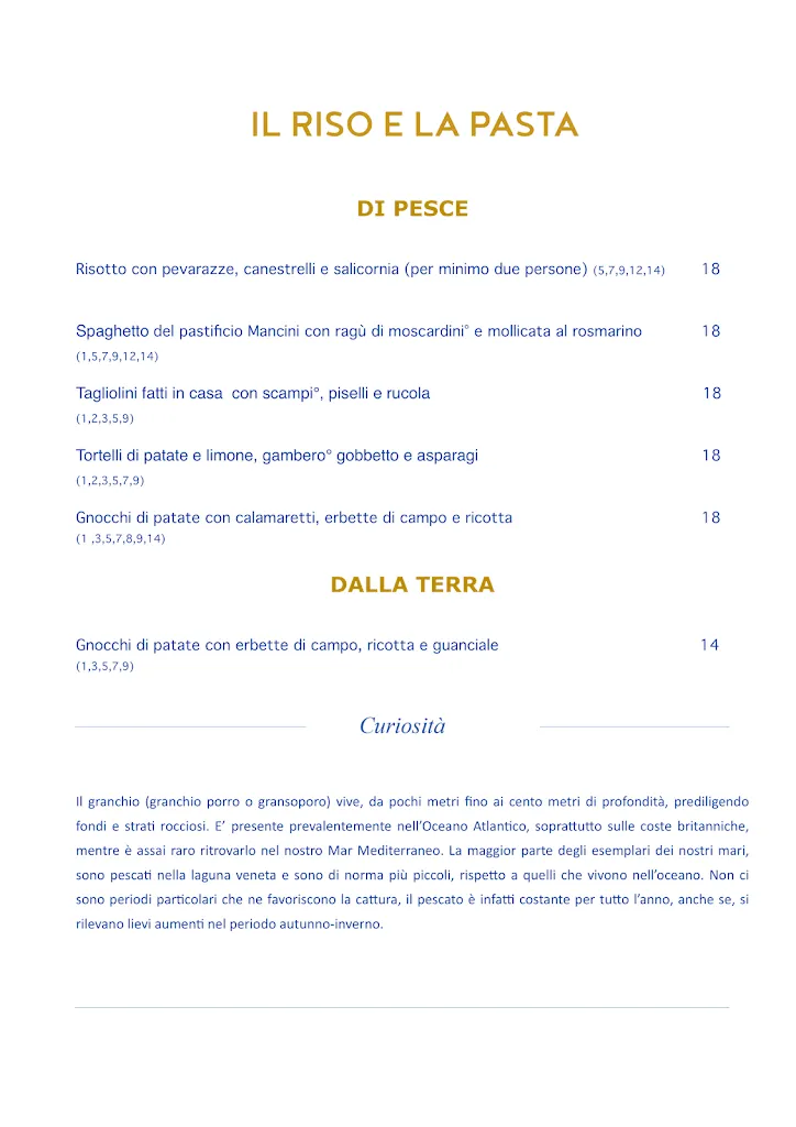 Menü_Ristorante Tajer D'Oro_Chiarano_Bild_3