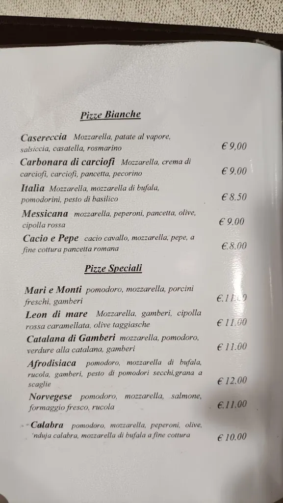 Menu_Ristorante - Pizzeria al Leon_Chiarano_image_1