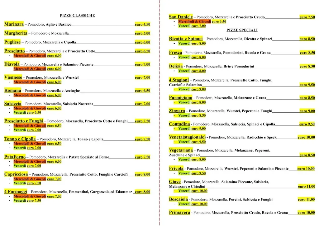 Menu_Pizzeria da Asporto a Chiarano_Chiarano_immagine_2