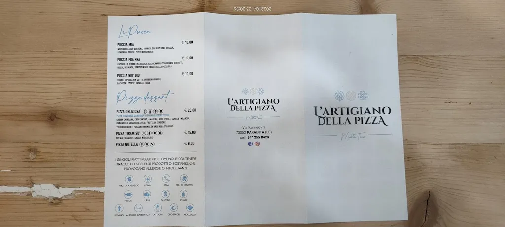 Menu_L'artigiano Della Pizza_Parabita_immagine_3