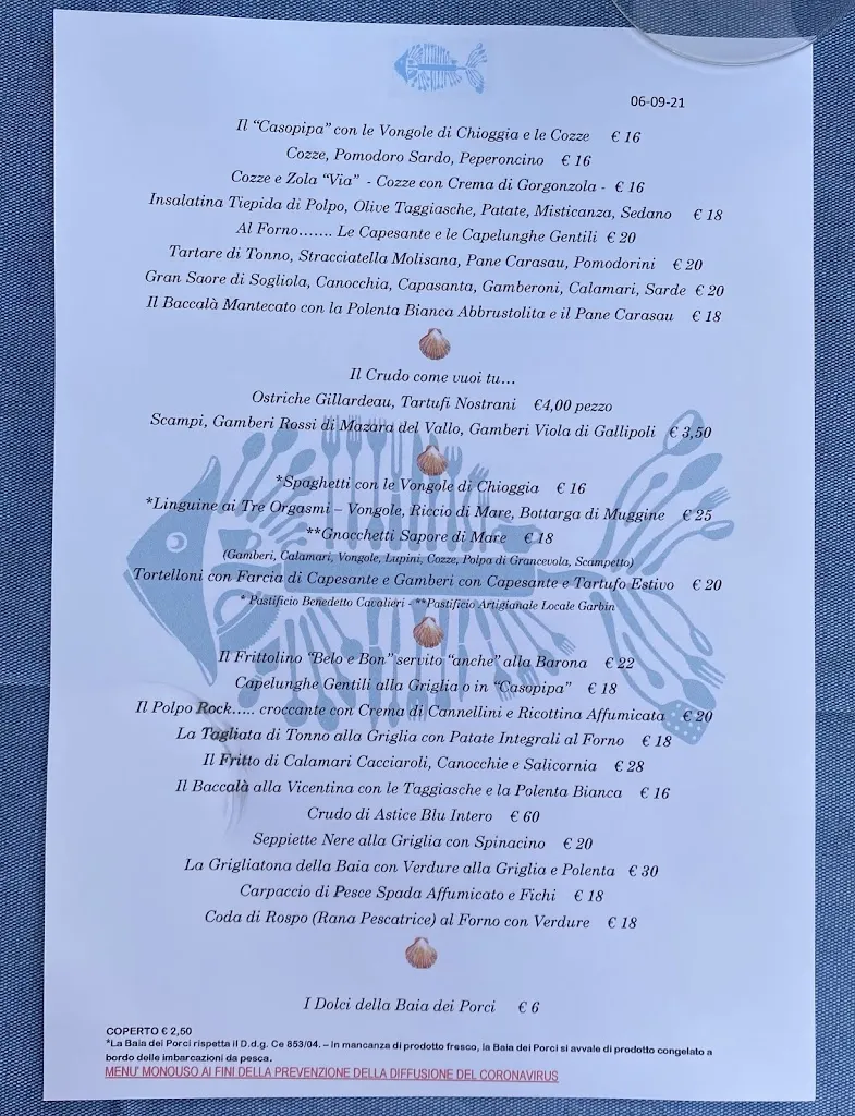 Menu_Bacaro La Baia dei Porci_Chioggia_image_2