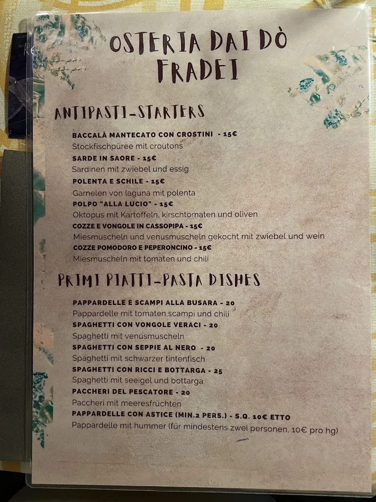 Menu_Osteria del Teatro dai do’ Fradei_Chioggia_immagine_3