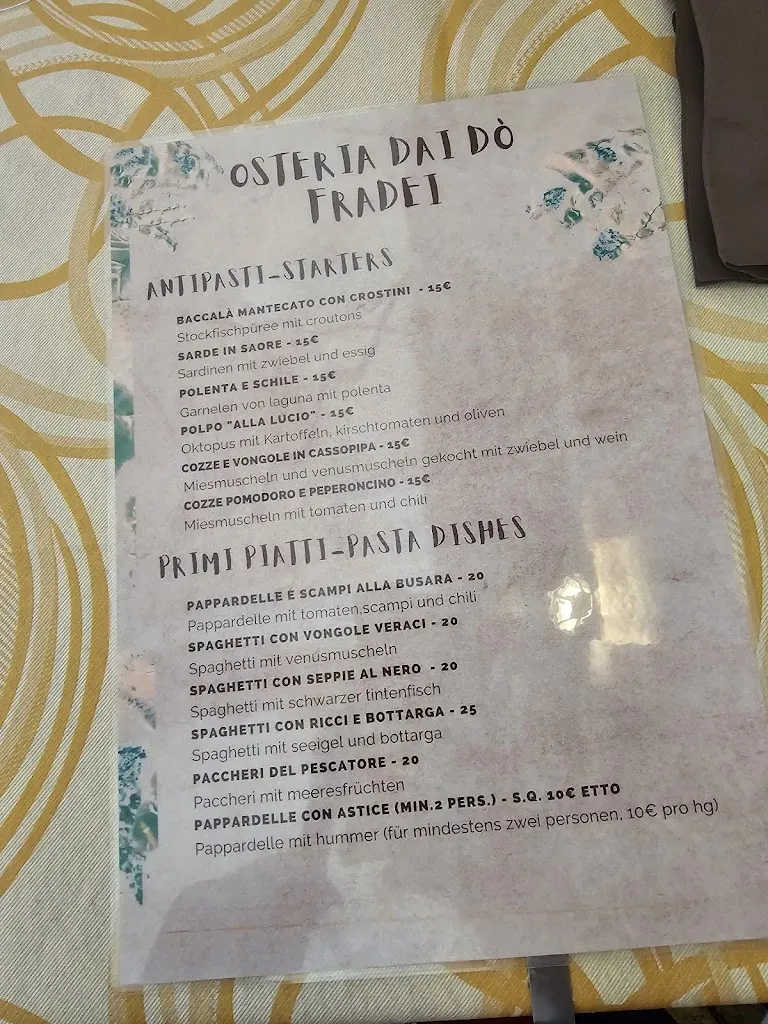 Menu_Osteria del Teatro dai do’ Fradei_Chioggia_immagine_4