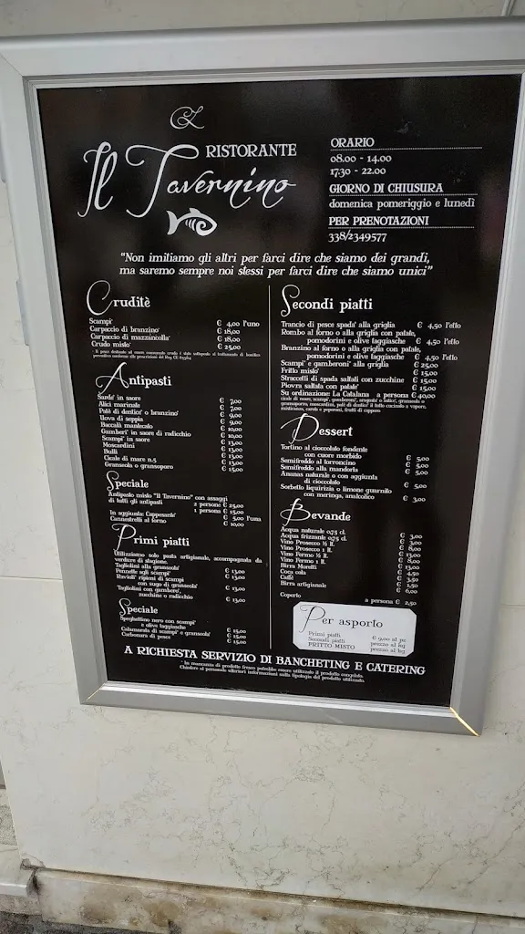 Menu_Ristorante Il Tavernino_Chioggia_image_1