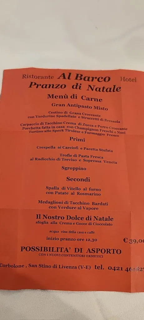 Menu_Pizzeria Ristorante Al Barco_Corbolone_immagine_1