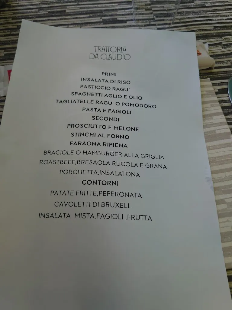 Menu_Trattoria da Claudio_Cittadella_image_1