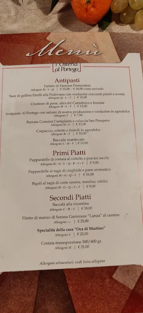 Menu_l' Osteria Al Portego -Borgo di Bassano - Trattoria Moderna - Pizzeria_Cittadella_image_1