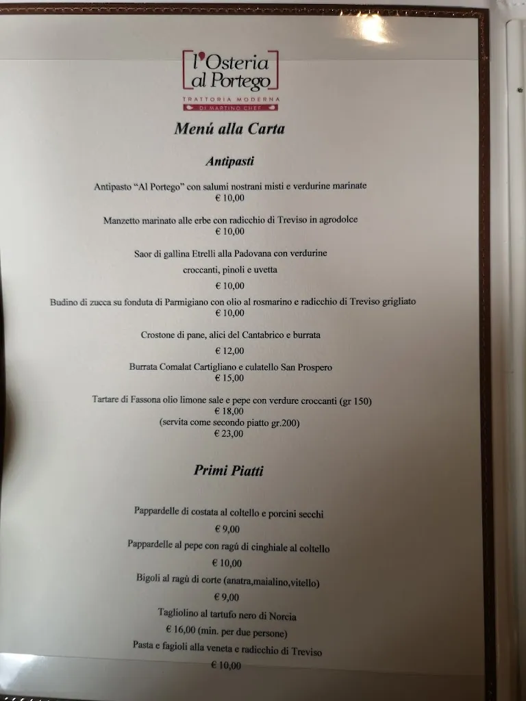 Menu_l' Osteria Al Portego -Borgo di Bassano - Trattoria Moderna - Pizzeria_Cittadella_image_3