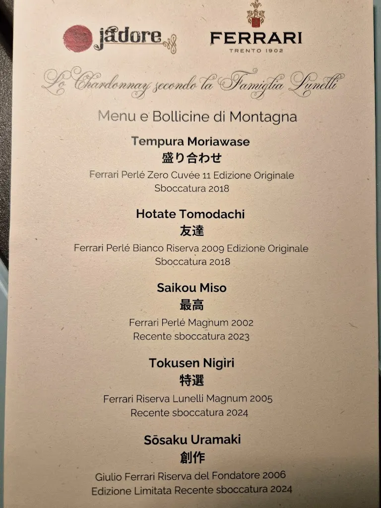Menu_Jadore Sushi Restaurant_Cittadella_image_1
