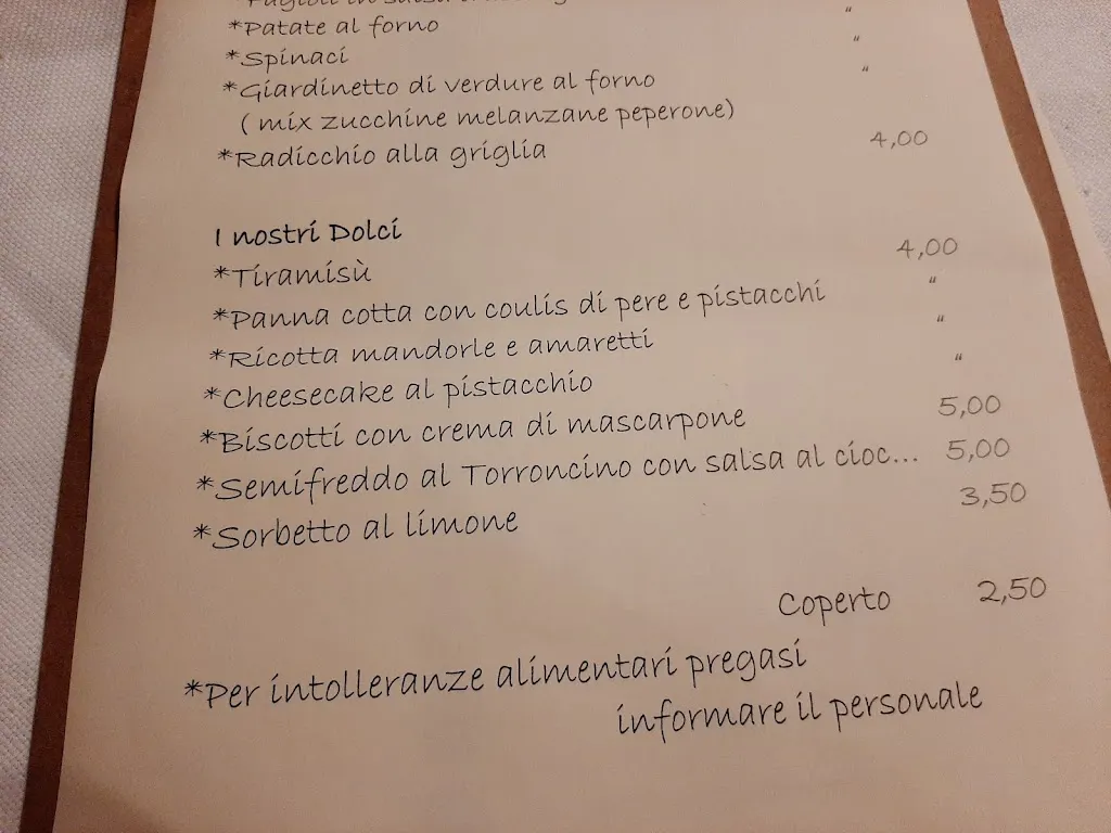 Menü_Ristorante Dai Brutti_Cittadella_Bild_1