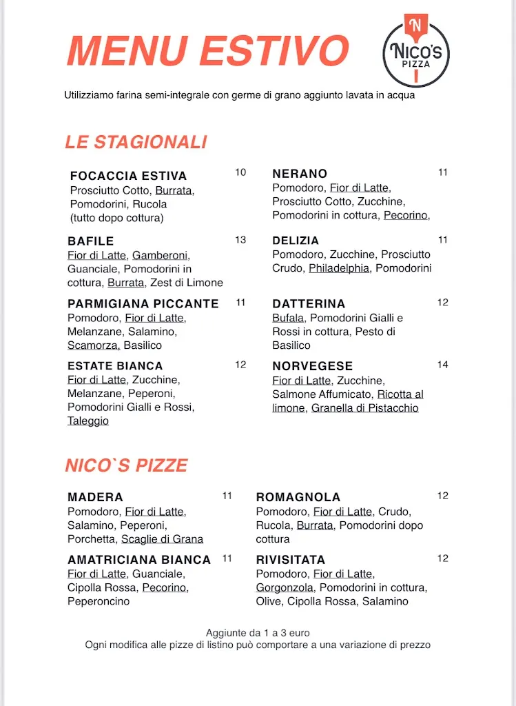Menu_Nico's Pizza - Cittadella_Cittadella_image_2